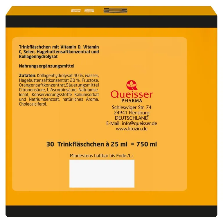 Shopapotheke LITOZIN® Hagebutte + Kollagen Trinkfläschchen