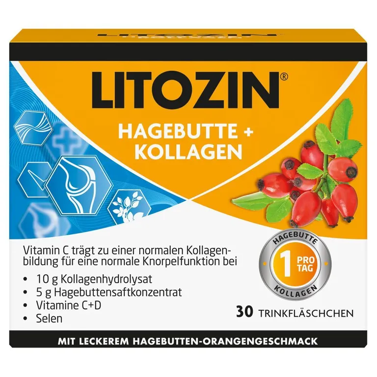 shopapotheke LITOZIN® Hagebutte + Kollagen Trinkfläschchen