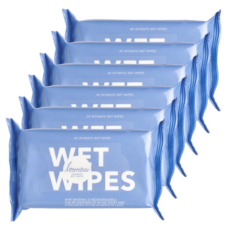 shopapotheke Loovara Intimpflege Tücher - WET WIPES - für Frauen 6er Pack Intim-Feuchttücher