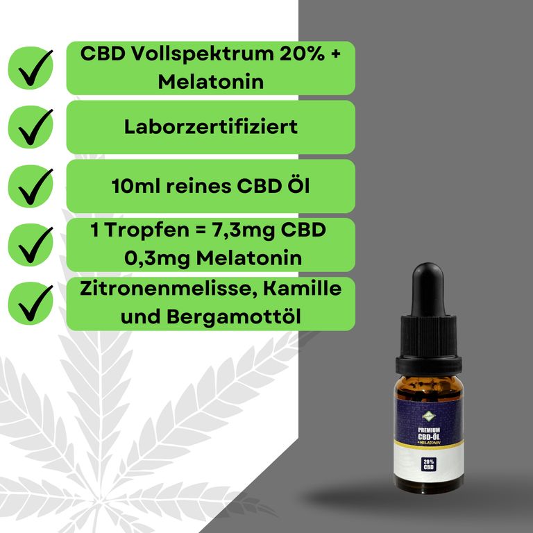 Shopapotheke Lovelyness - CBD Öl 20 % Vollspektrum + Melatonin