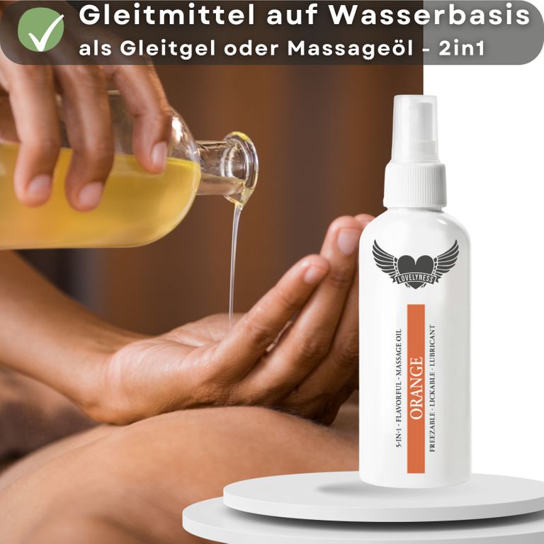 Shopapotheke Lovelyness - Gleitgel Und Massageöl 2in1 Mit Geschmack