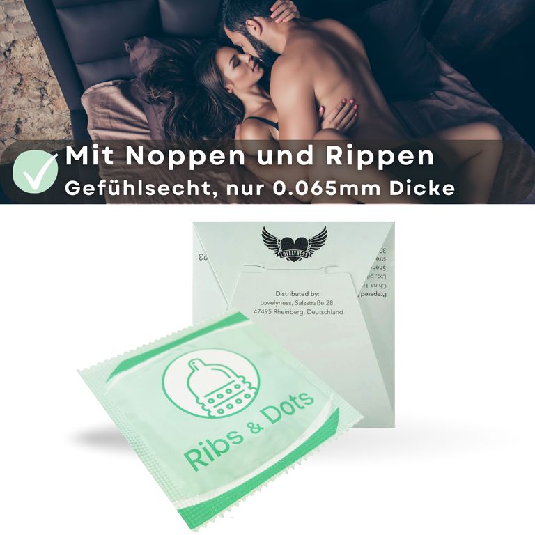Shopapotheke Lovelyness - Kondome Mit Noppen Und Rippen