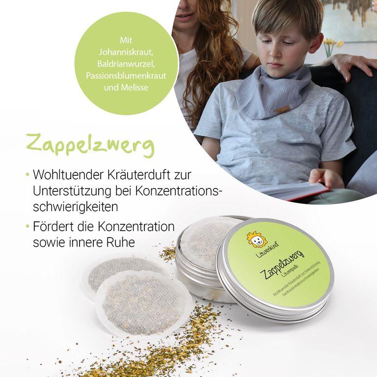 Shopapotheke LÖWENKIND Einsteigerbox Mit Halstuch "Medi" Grau Zappelzwerg Und Rotznäschen