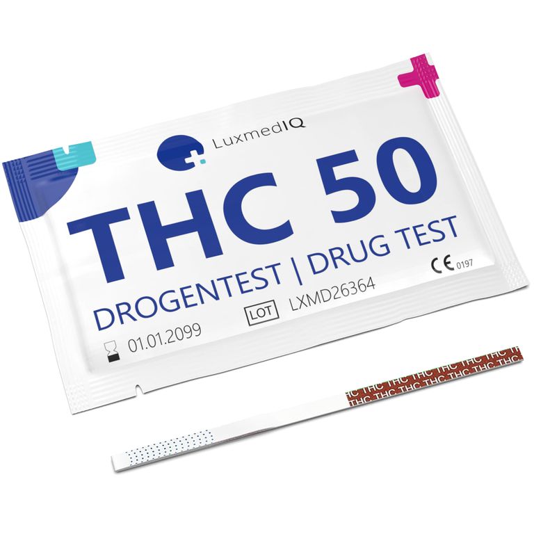 shopapotheke LuxmedIQ Drogenschnelltest für Cannabis THC - Urin Drogentest Haschisch Marihuana - Cutoff 50 ng/mL