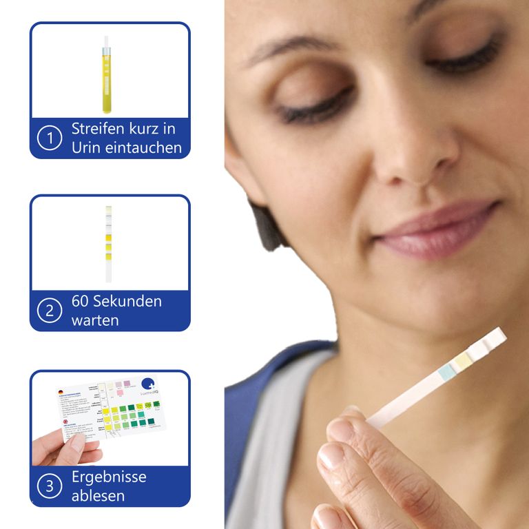 Shopapotheke LuxmedIQ Urin Teststreifen Für 5 Parameter - Blasen- & Harnwegsentzündungen