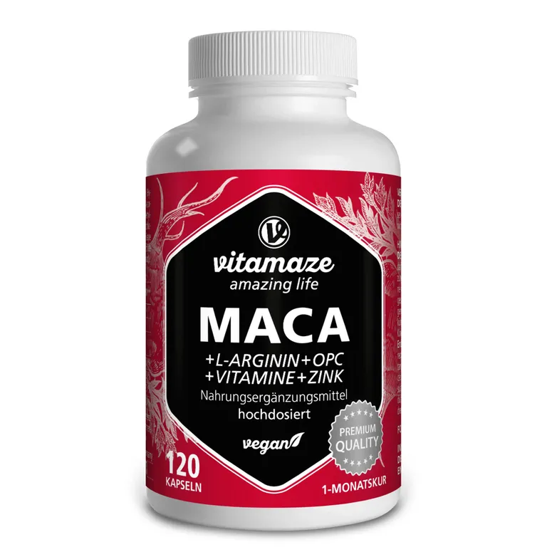 shopapotheke MACA 10:1 HOCHDOSIERT + L-Arginin + OPC + Vitamin vegan