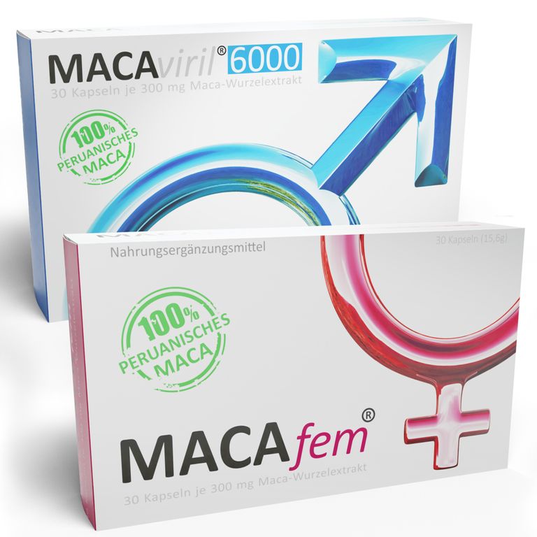shopapotheke MACAfem® & MACAviril 6000® Maca Kapseln hochdosiert