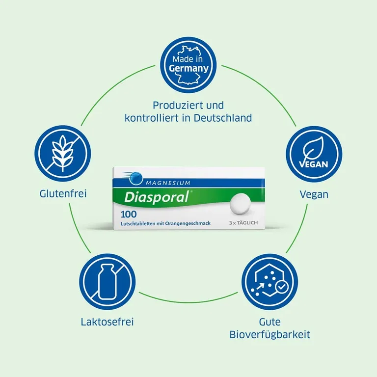 Shopapotheke Magnesium-Diasporal® 100 Lutschtabletten