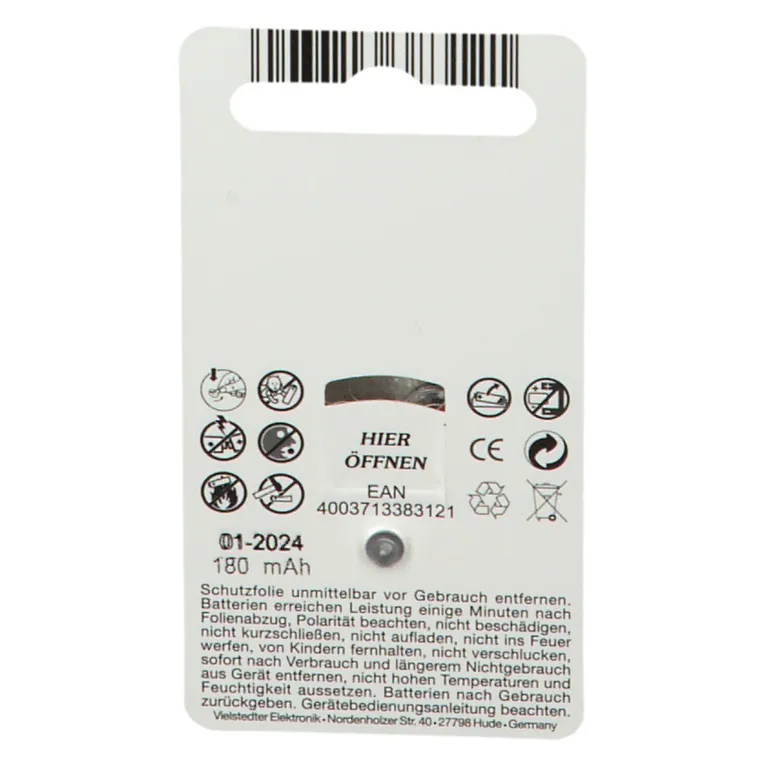 Shopapotheke Maxsonic PR 312 Batterien Für Hörgeräte