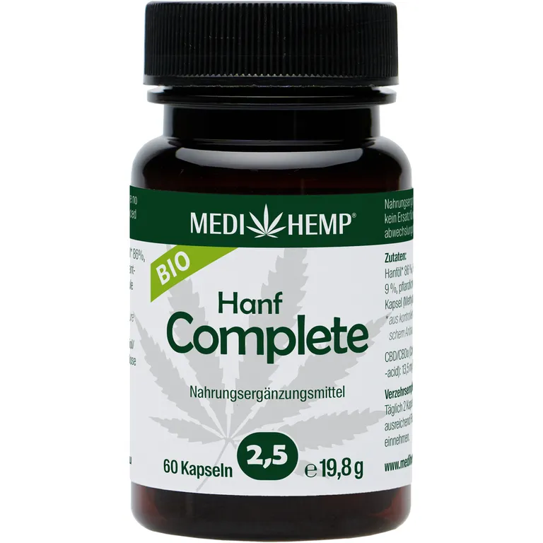 Shopapotheke MEDIHEMP Bio Hanf Complete Kapseln 2 5% CBD