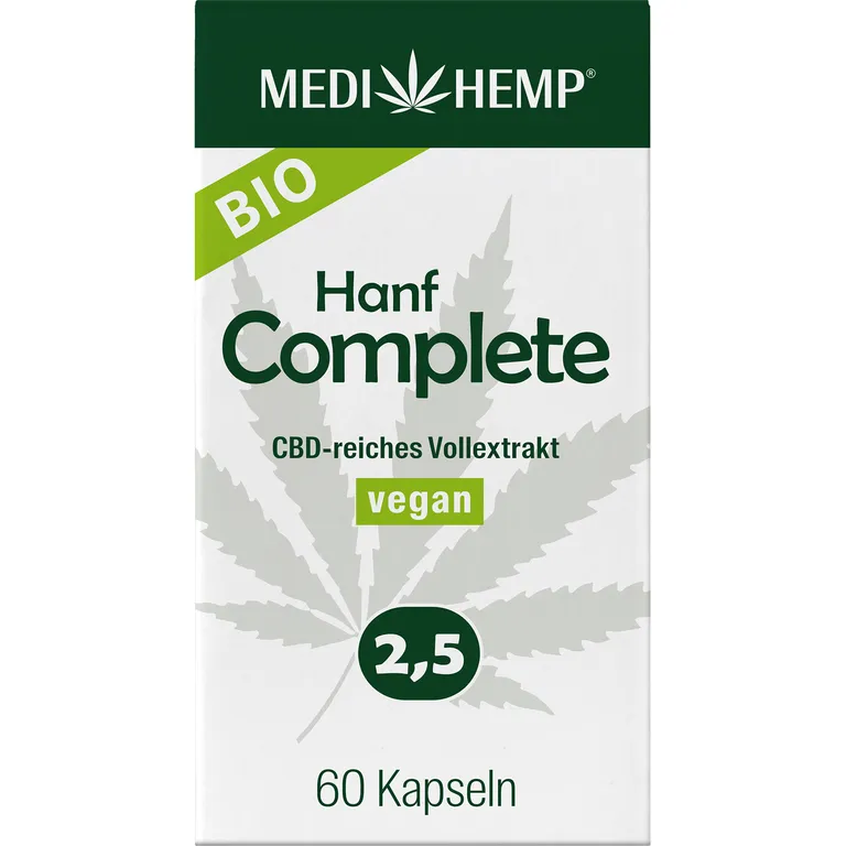 Shopapotheke MEDIHEMP Bio Hanf Complete Kapseln 2 5% CBD