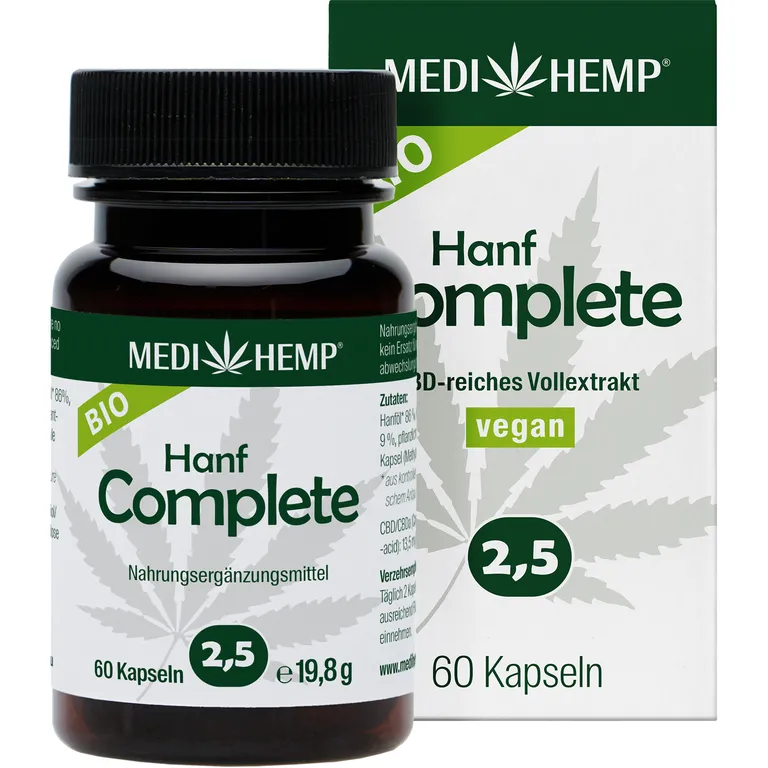 shopapotheke MEDIHEMP Bio Hanf Complete Kapseln 2 5% CBD