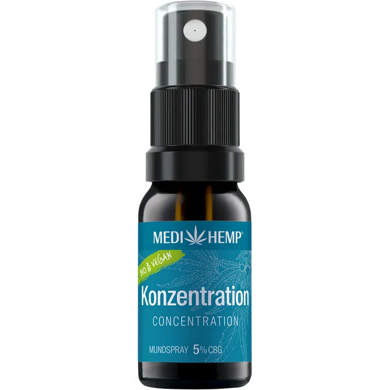 Shopapotheke MEDIHEMP Bio Konzentration Mundspray 5% CBG