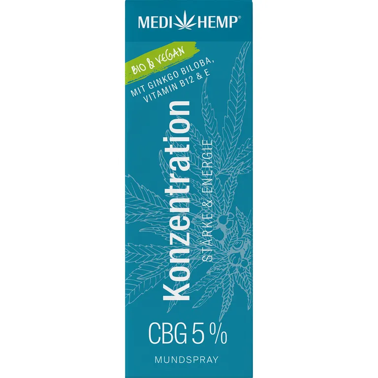 Shopapotheke MEDIHEMP Bio Konzentration Mundspray 5% CBG