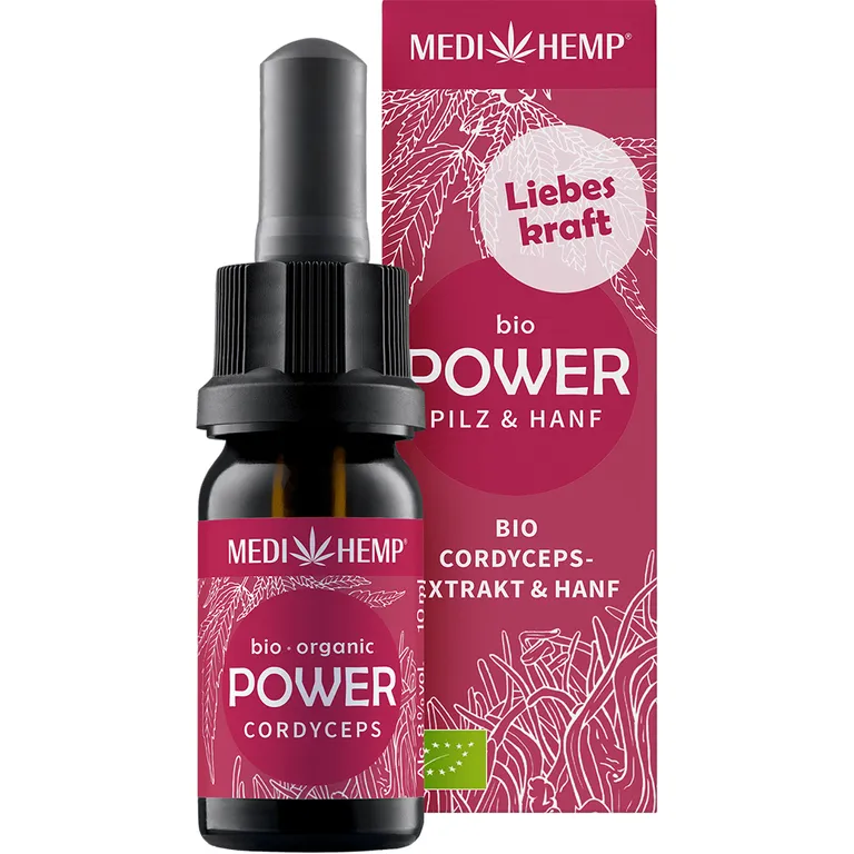 shopapotheke MEDIHEMP Bio POWER Cordyceps militaris-Extrakt & Hanf