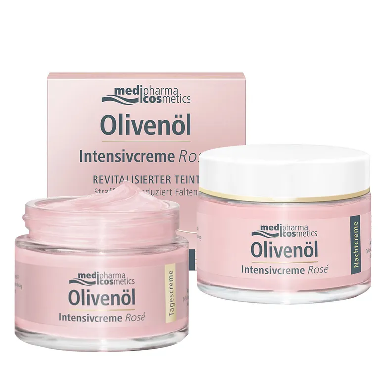 shopapotheke medipharma cosmetics Olivenöl Intensivcreme Rosé Tages- & Nachtset