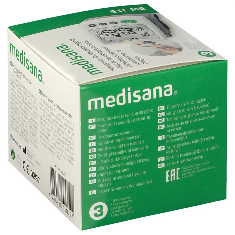 Shopapotheke Medisana BW 315 Handgelenk-Blutdruckmessgerät