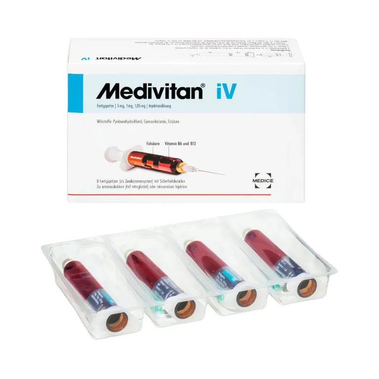 shopapotheke Medivitan iV 8 Fertigspritzen bei Vitamin B-Mangel