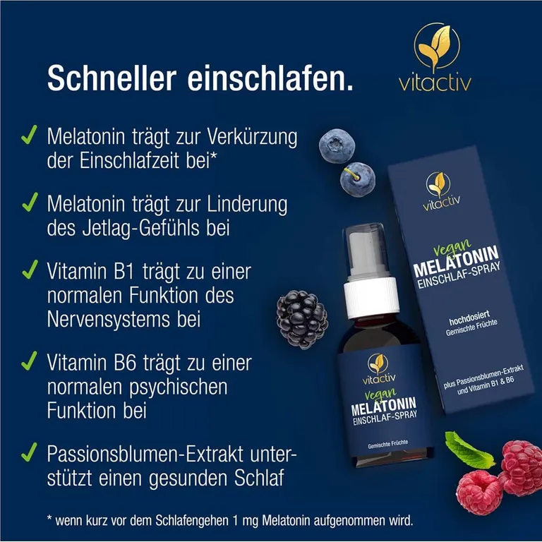 Shopapotheke Melatonin Einschlaf-Spray - Gemischte Früchte