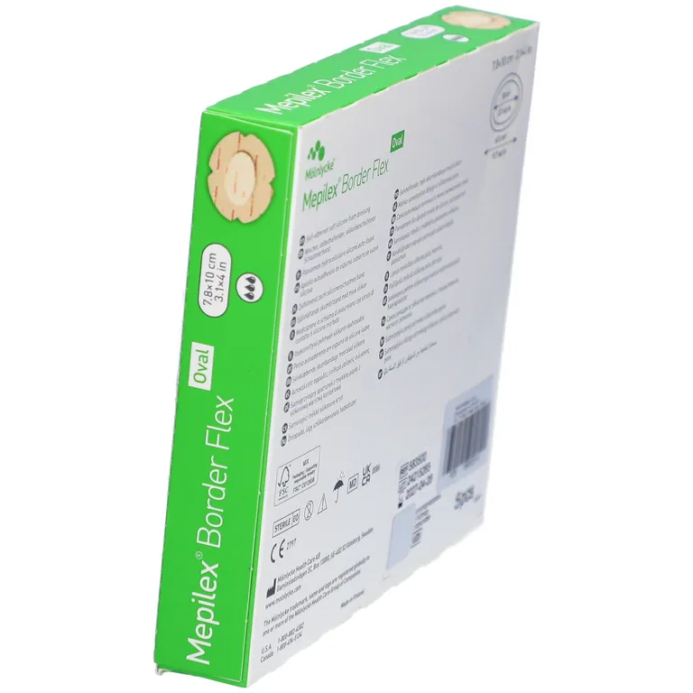 Shopapotheke Mepilex® Border Flex Schaumverband Oval 7 8 X 10 Cm Haftend
