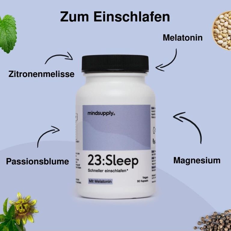 Shopapotheke Mindsupply SLEEP - Einschlaf Kapseln Mit Melatonin Und Melisse