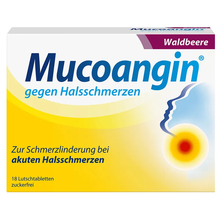 shopapotheke Mucoangin® Waldbeere 20 mg Halsschmerzen Lutschtabletten