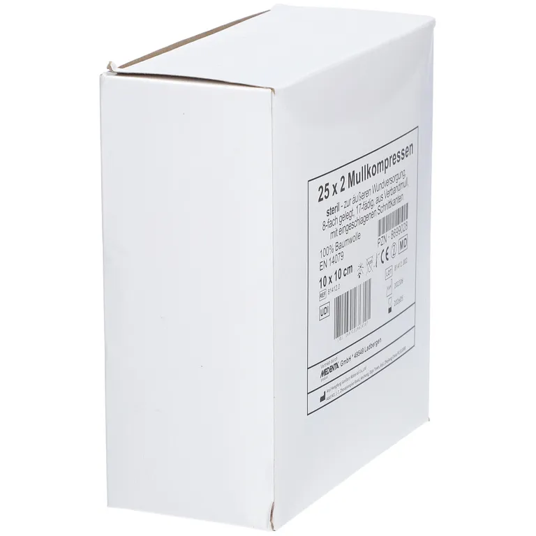 Shopapotheke Mullkompressen 8 Fach 10 X 10 Cm Steril