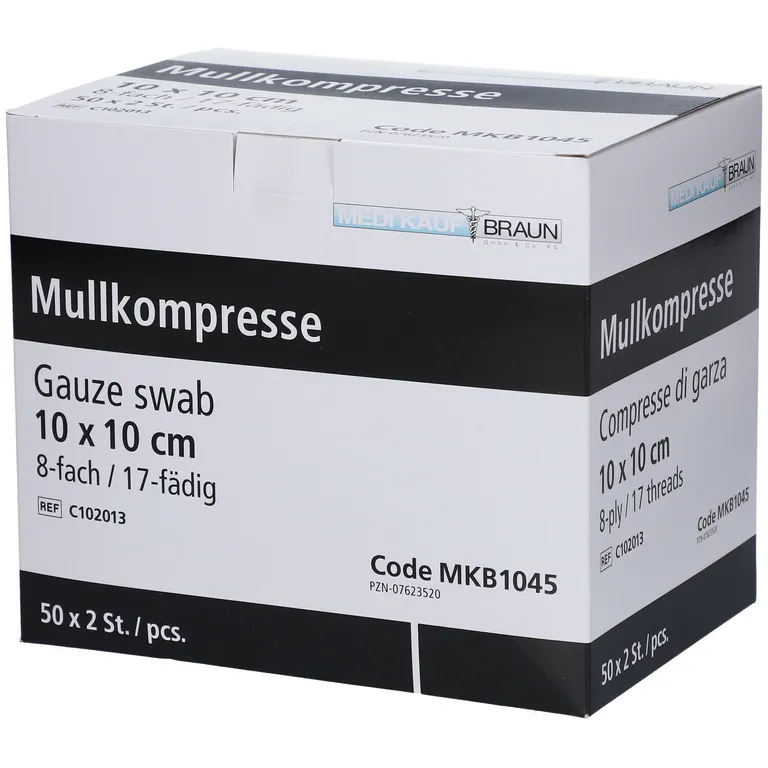 shopapotheke Mullkompressen steril 10 cm x 10 cm 8fach