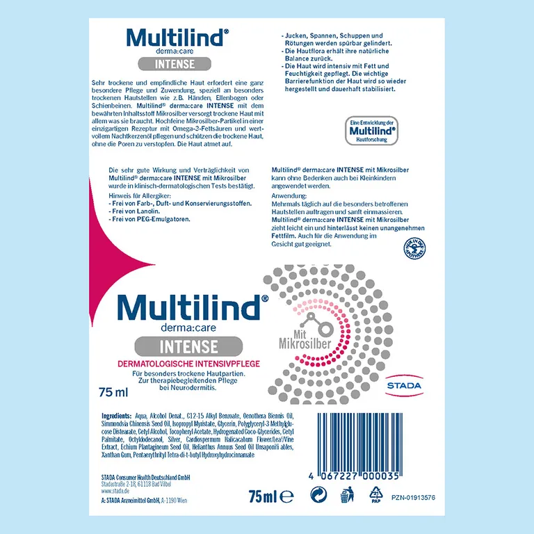 Shopapotheke Multilind® MikroSilber Creme Pflege Bei Neurodermitis
