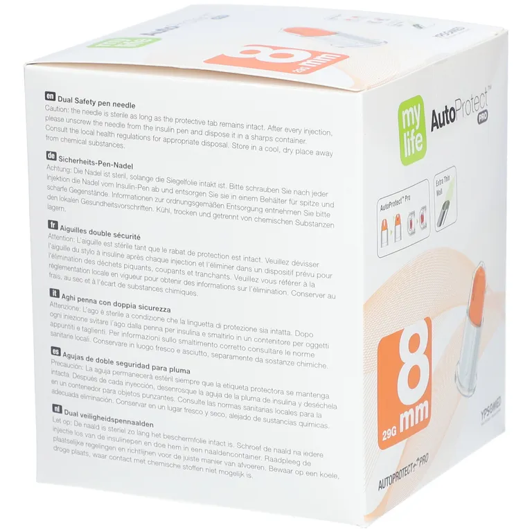 Shopapotheke Mylife AutoProtect PRO Sich.-Pen-Nadeln 8 Mm 29 G