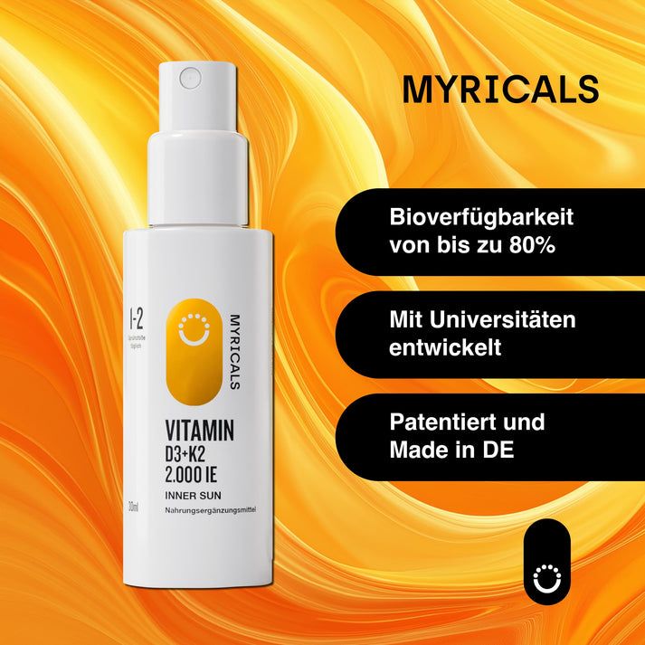 Shopapotheke MYRICALS PREMIUM VITAMIN D3 + K2 - INNER SUN 2000 IE SPRAY