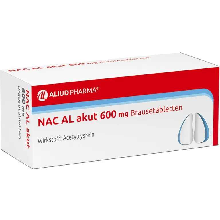 shopapotheke NAC AL akut 600 mg Brausetabletten zur Erleichterung des Abhustens bei erkältungsbedingter Bronchitis (Schleimlöser)