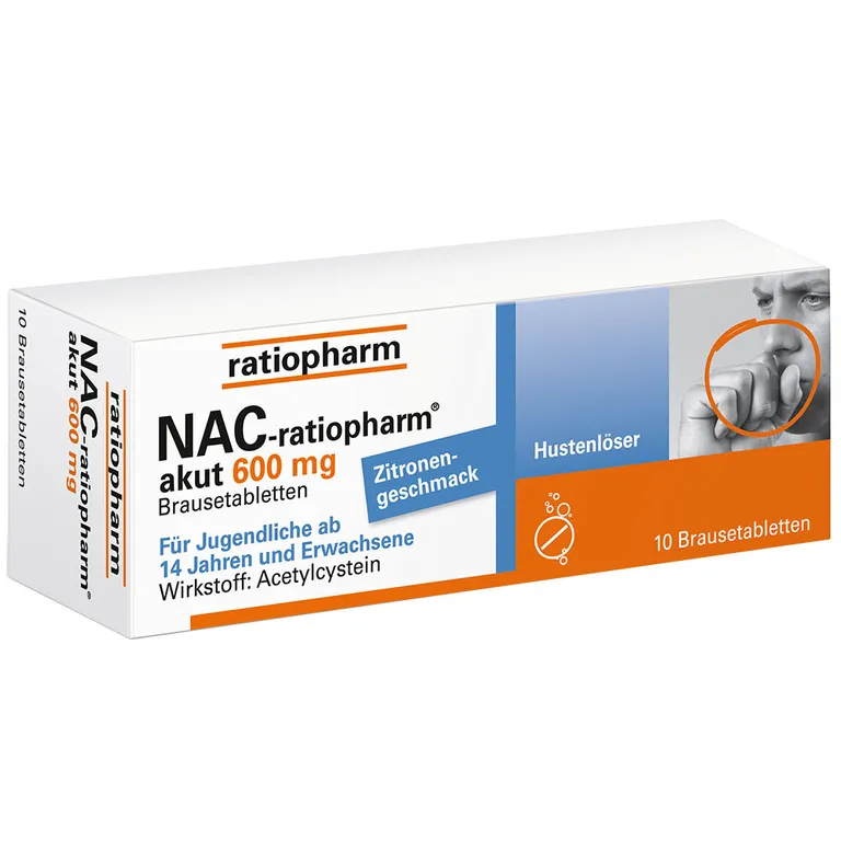 shopapotheke NAC-ratiopharm® akut 600 mg Brausetabletten