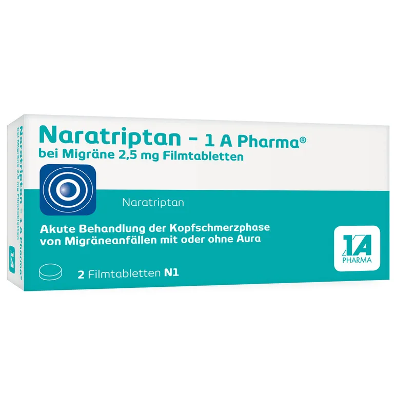 shopapotheke Naratriptan - 1 A Pharma® bei Migräne 2 5 mg