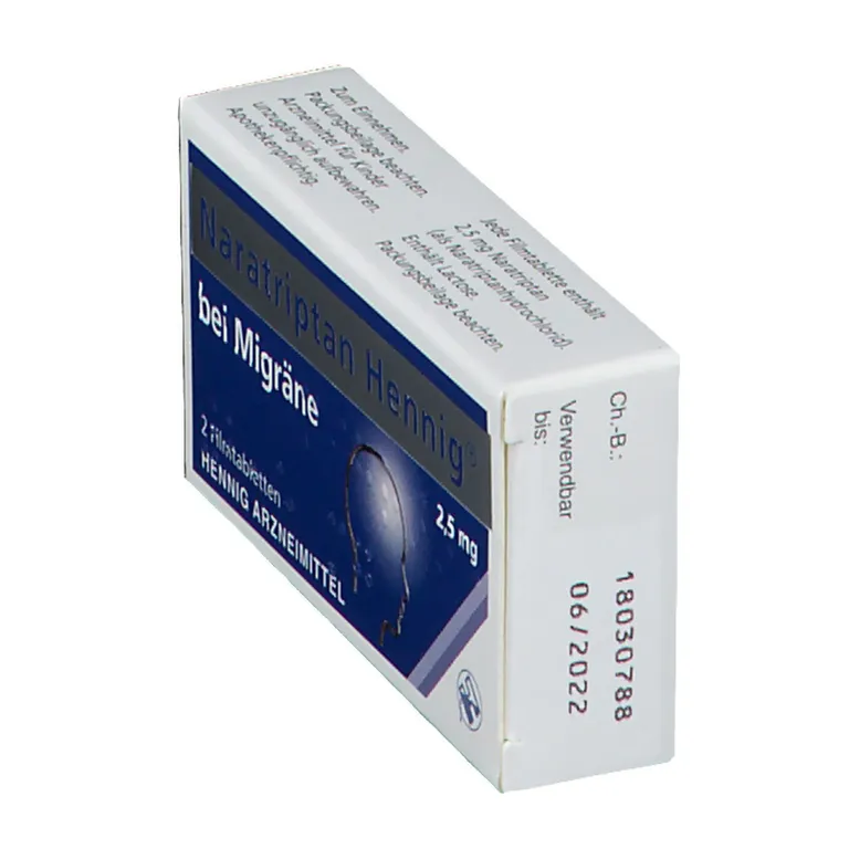 Shopapotheke Naratriptan Hennig® 2 5mg Bei Migräne