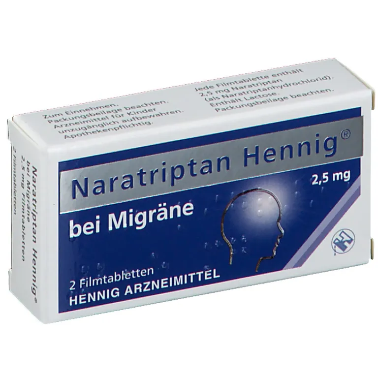 shopapotheke Naratriptan Hennig® 2 5mg bei Migräne