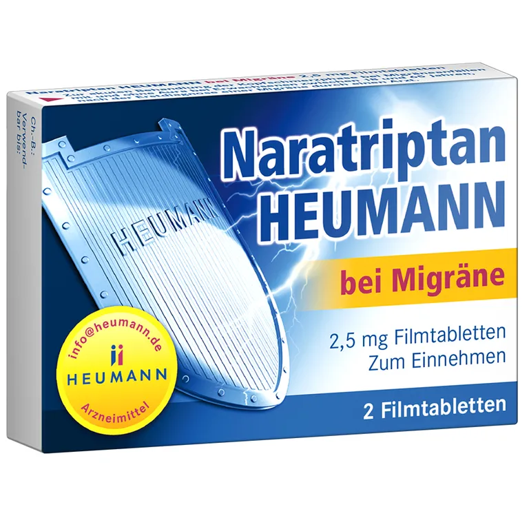 shopapotheke Naratriptan HEUMANN bei Migräne 2 5 mg Filmtabletten