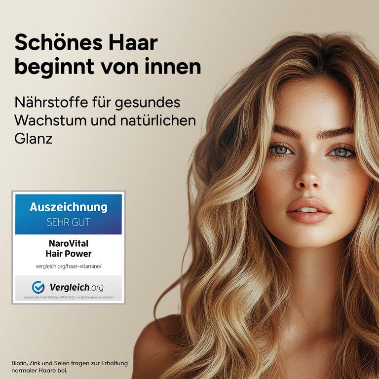 Shopapotheke NAROVITAL® Hair-Power - Haar Vitamine Kapseln Mit Biotin Für Frauen & Männer