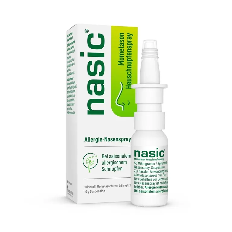 shopapotheke nasic® Mometason Heuschnupfenspray 10g - lindert Allergie-Symptome wie Niesen Jucken und eine verstopfte oder laufende Nase - Jetzt 10% mit dem Code klosterfrau2025 sparen*