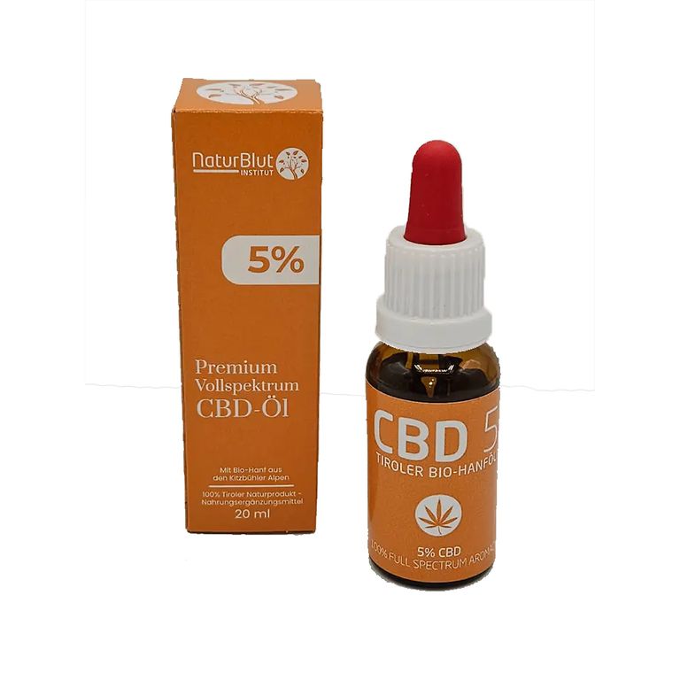 shopapotheke NaturBlut Premium BIO CBD Öl 5% - Mit Hanf aus den Kitzbüheler Alpen