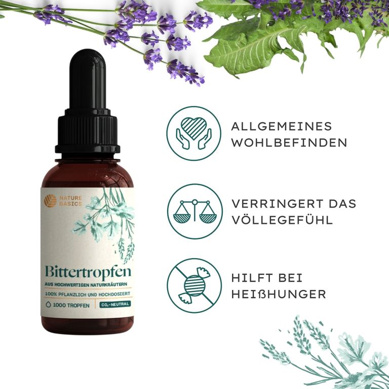 Shopapotheke NATURE BASICS® - Bittertropfen Natürlich Ohne Alkohol