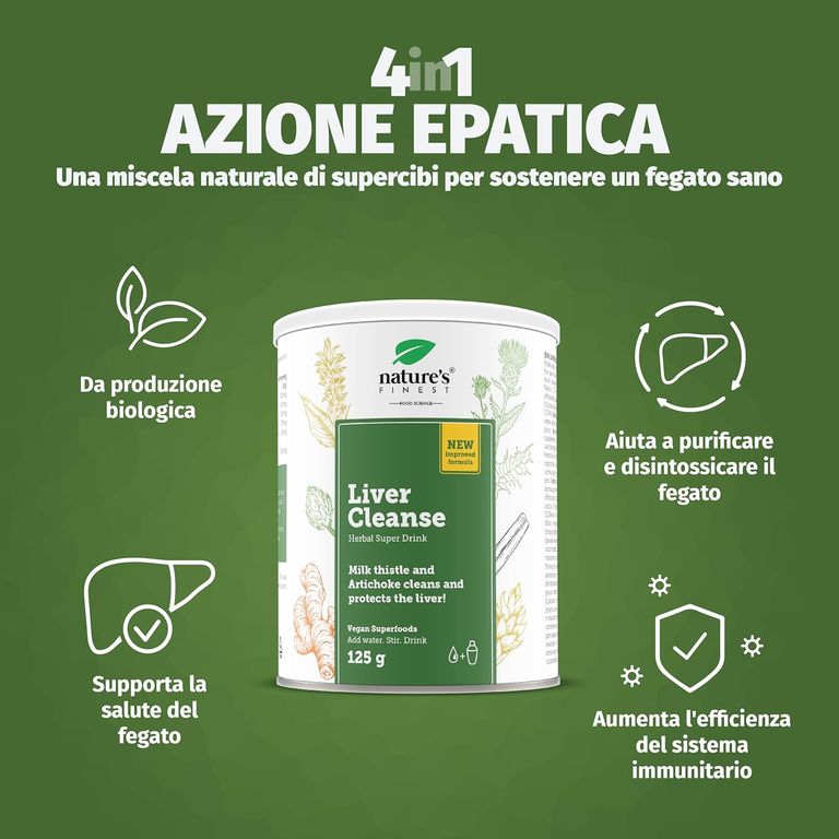 Shopapotheke Nature's Finest BIO LIVER CLEANSE - Leberreinigung Mit Mariendistel Und Artischocken