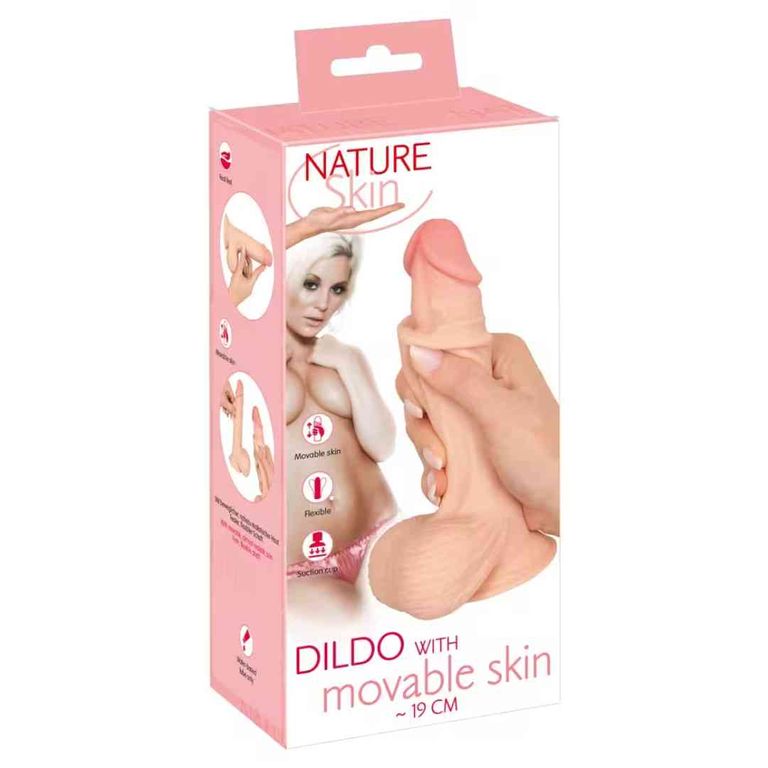 shopapotheke Nature Skin Dildo mit beweglicher Haut 18 7cm