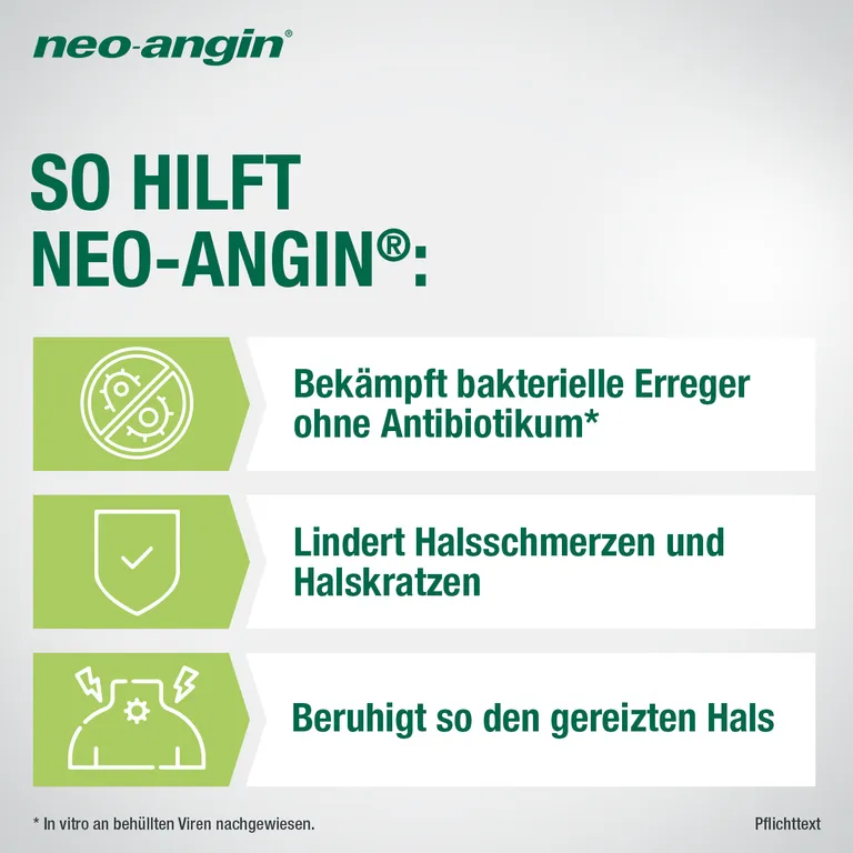 Shopapotheke Neo-angin Halstabletten - Bei Halsschmerzen & Halsentzündungen - Zuckerfrei