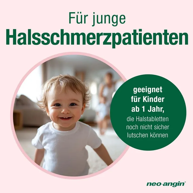 Shopapotheke Neo-angin Junior Halsschmerzsaft Mit Leckerem Kirschgeschmack Für Kinder Ab 1 Jahr - Zuckerfrei