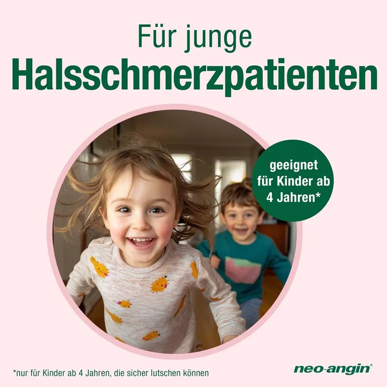 Shopapotheke Neo-angin Junior Halstabletten Mit Leckerem Erdbeergeschmack Für Kinder Ab 4 Jahren