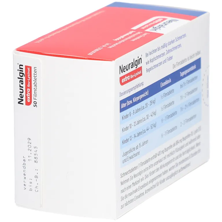 Shopapotheke Neuralgin® Extra Ibu Lysinat Filmtabletten