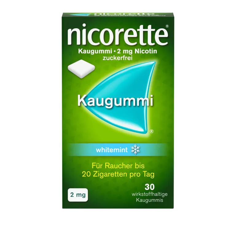shopapotheke nicorette 2 mg Nikotinkaugummi whitemint zum Rauchen aufhören