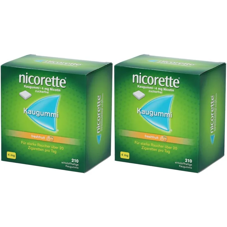 shopapotheke nicorette 4 mg Nikotinkaugummi freshfruit zum Rauchen aufhören