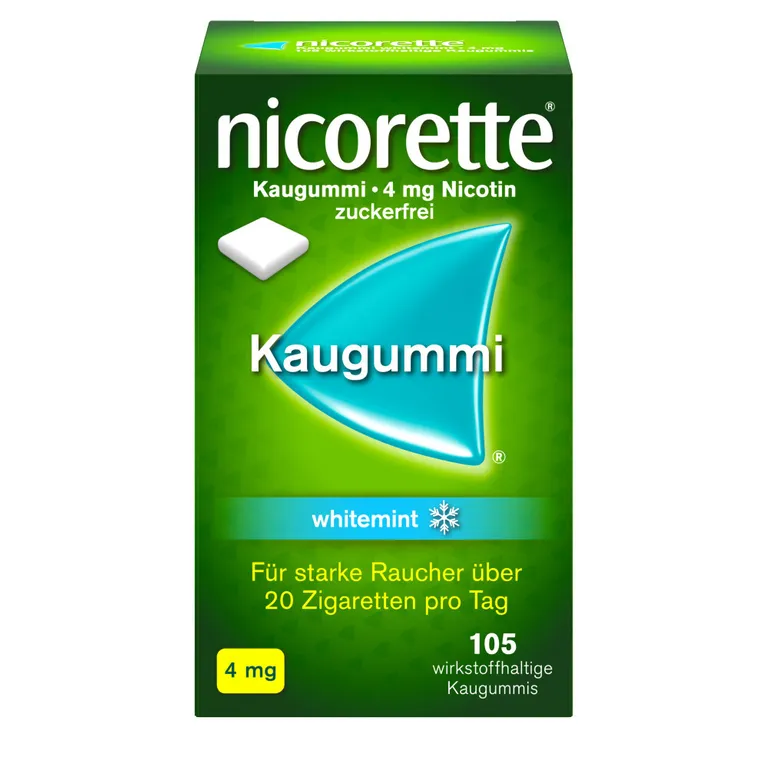 shopapotheke nicorette 4 mg Nikotinkaugummi whitemint zum Rauchen aufhören